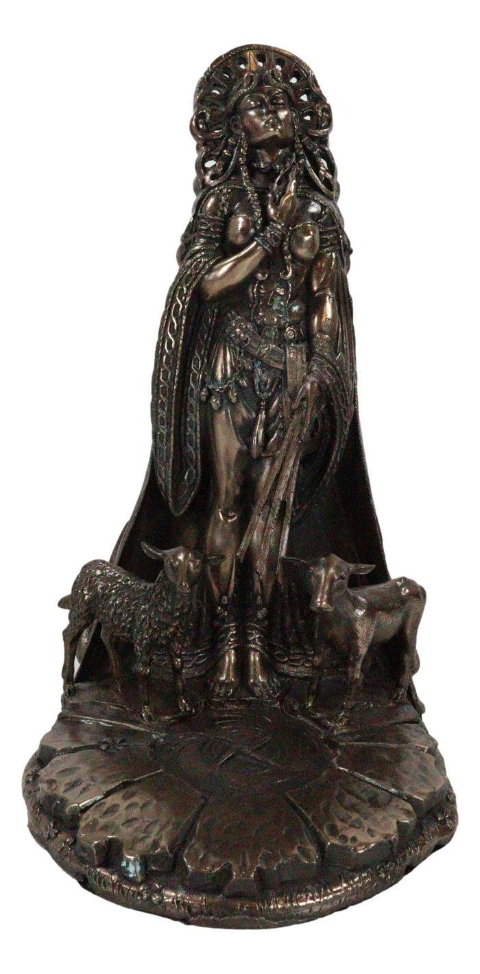 Celtic Goddess Of Fire Brigid Statue Patroness Of Hope Poetry Livestock Healing