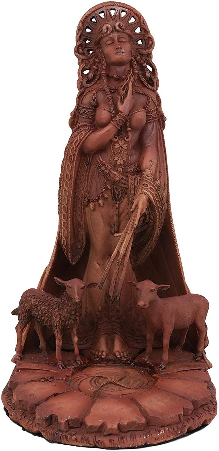 Celtic Goddess Of Poetry Livestock Medicine Spring Bridget Brigid Figurine Decor