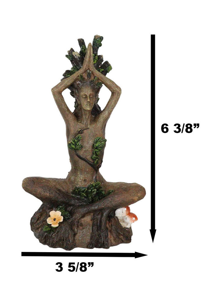 Celtic Greenwoman Tree Woman Gaia Dryad Ent Earth Goddess Yoga Pose Figurine