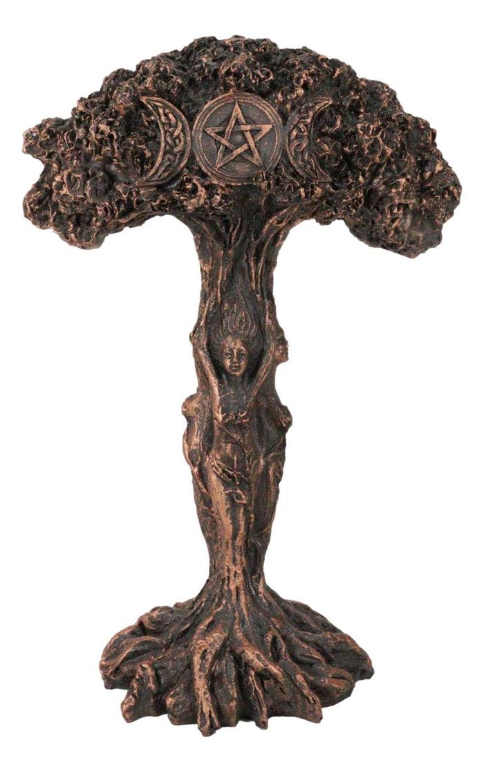 Celtic Tree Gaia Dryad Ent Triple Goddess Moon Maiden Mother And Crone Figurine