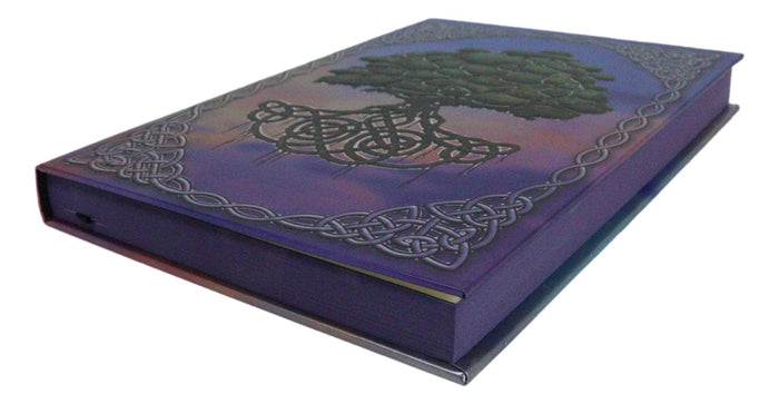 Celtic Tree Of Life Triskele Trinity Knotwork Embossed Blank Page Journal Book