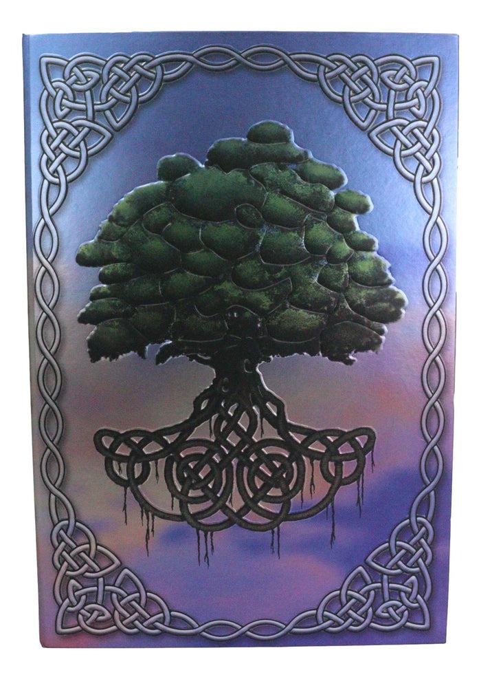 Celtic Tree Of Life Triskele Trinity Knotwork Embossed Blank Page Journal Book