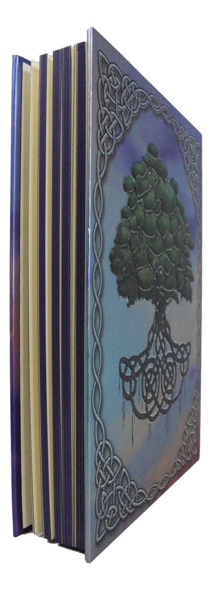 Celtic Tree Of Life Triskele Trinity Knotwork Embossed Blank Page Journal Book