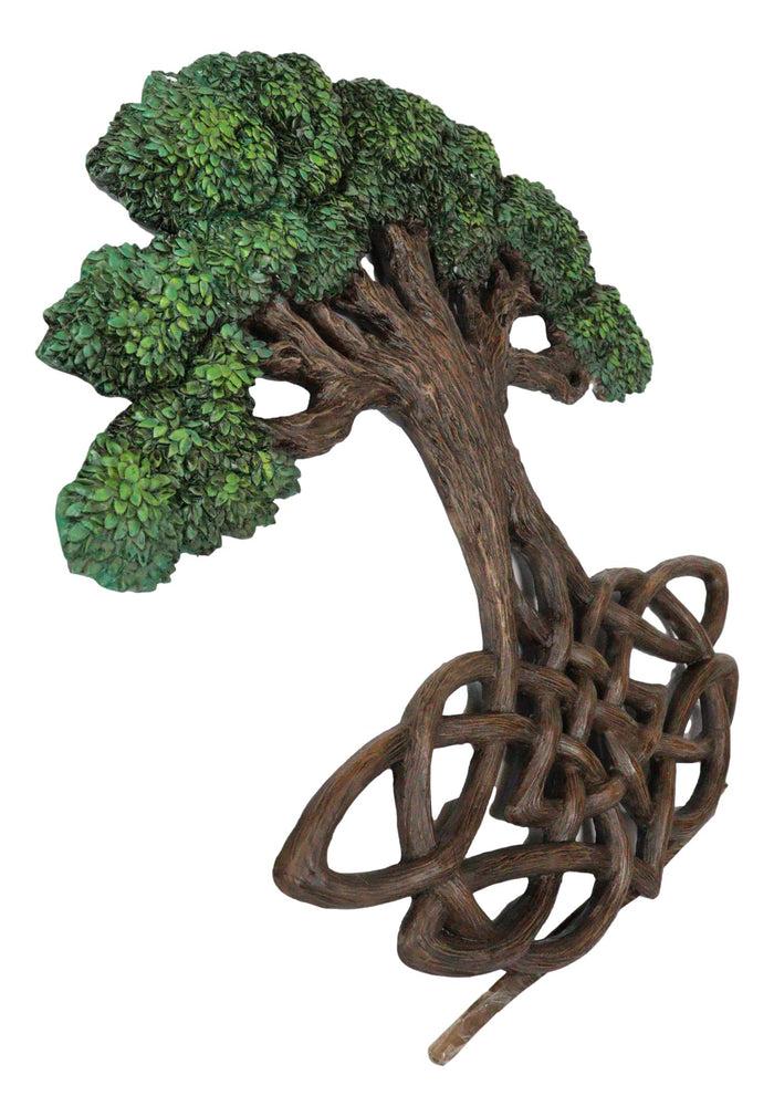 Celtic Tree Of Life Yggdrasil With Knotwork Roots Decorative Wall Plaque Decor