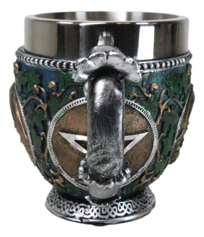 Celtic Triple Moon Goddess Maiden Mother Crone Ivy Leaves Wiccan Teacup Mug 10oz