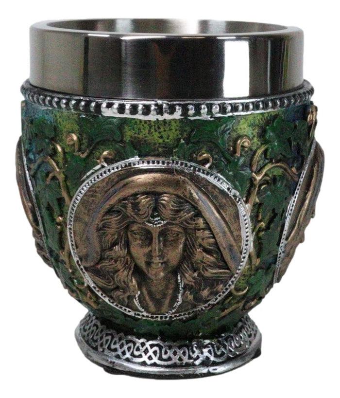 Celtic Triple Moon Goddess Maiden Mother Crone Ivy Leaves Wiccan Teacup Mug 10oz