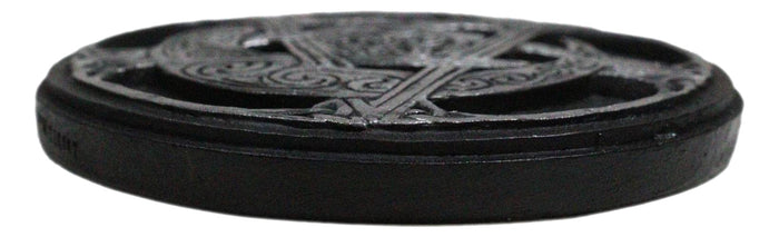 Celtic Triskele Wicca Sacred Symbols Triple Moon Pentagram Round Incense Holder
