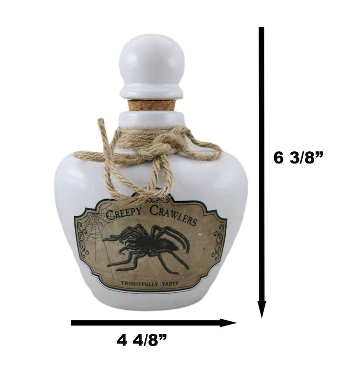 Ceramic Creepy Crawlers Spider Mad Doctor Witchcraft Poison Prop Potion Bottle