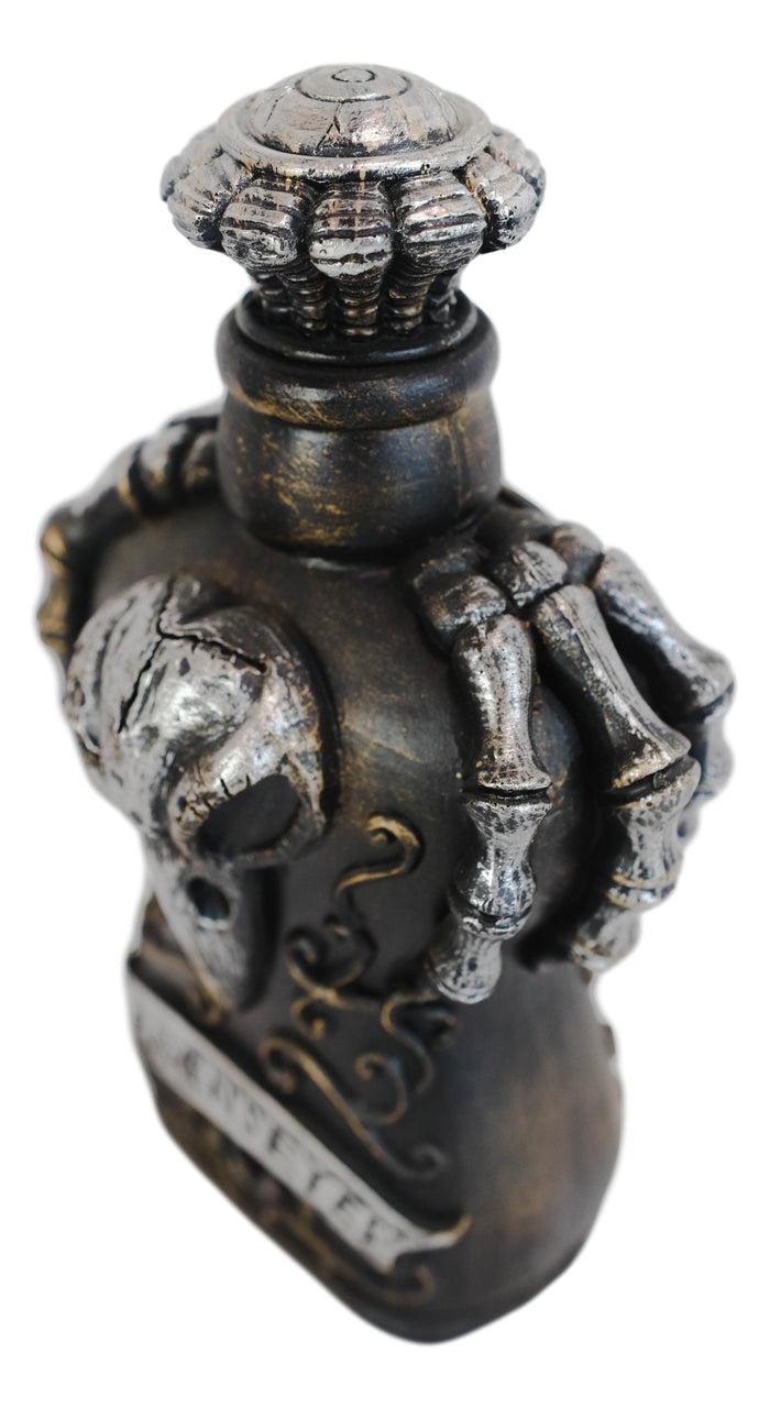 Ceramic Witchcraft Mad Doctor Skeleton Claws Poe Ravens Eyes Skull Potion Bottle