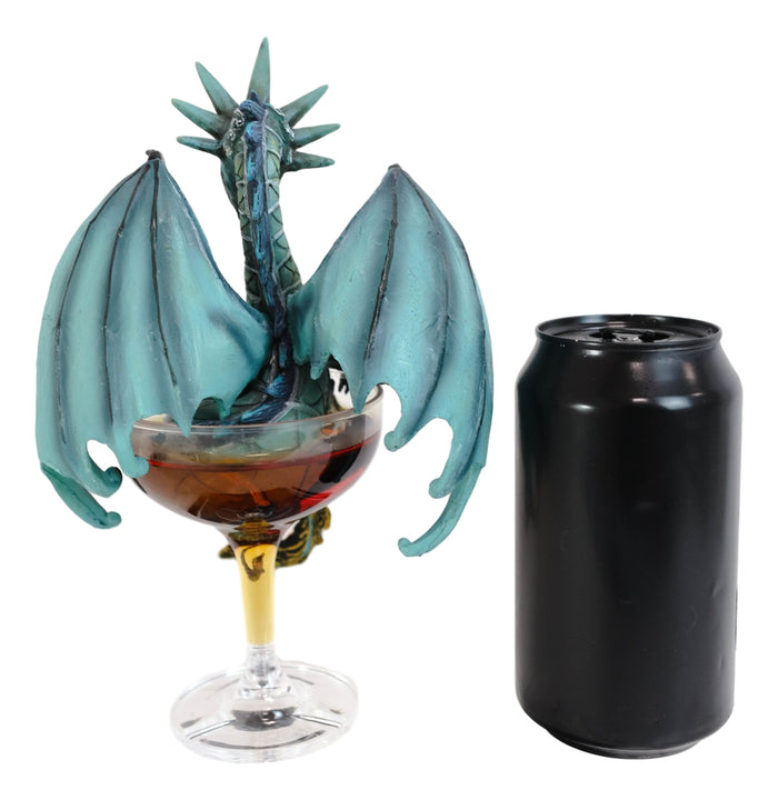 Cocktail Spirit Drunk Manhattan Liberty Dragon Statue Fantasy Decor Figurine