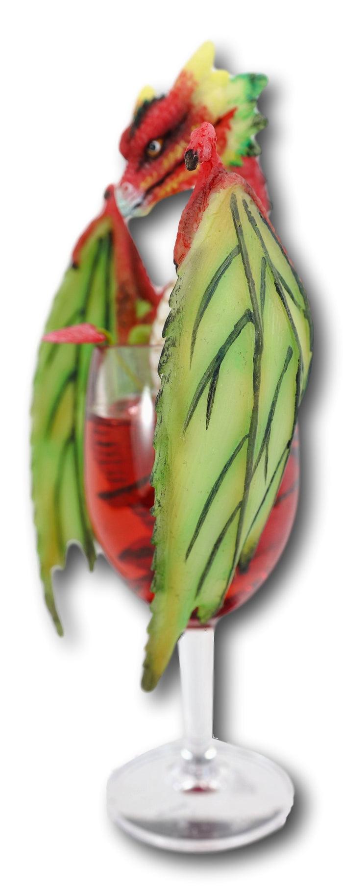 Cocktail Spirit Drunken Watermelon Daiquiri Dragon Statue Fantasy Decor Figurine