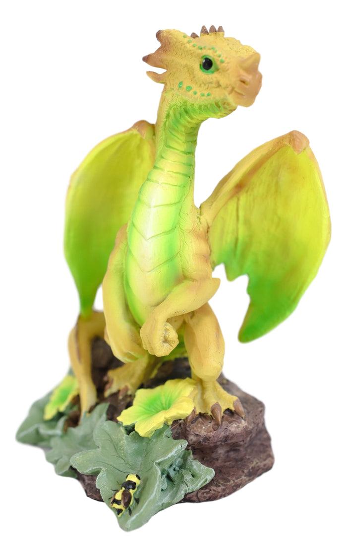 Colorful Fruits Vegetables Honeydew Melon Dragon Figurine Fairy Garden Decor