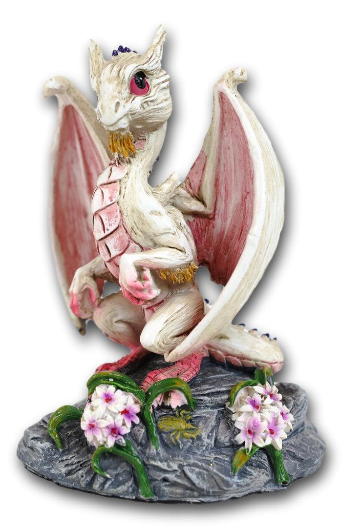 Colorful Fruits Vegetables Pale White Garlic Dragon Figurine Fairy Garden Decor