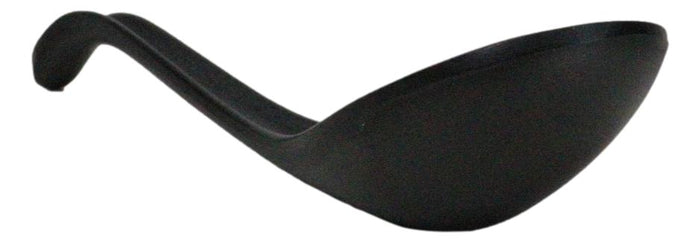 Contemporary Black Melamine Asian Soup Spoons With Ladle Hook Pack Of 12 Set