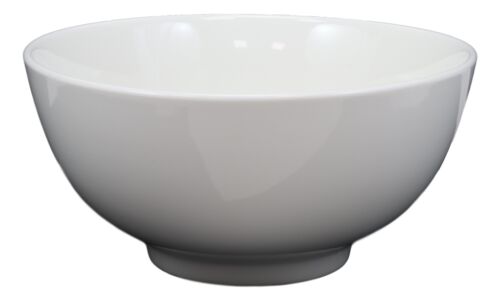 Contemporary White Porcelain Large Ramen Pho Udon Soup Bowls 48oz 8.25"D (Set 6)