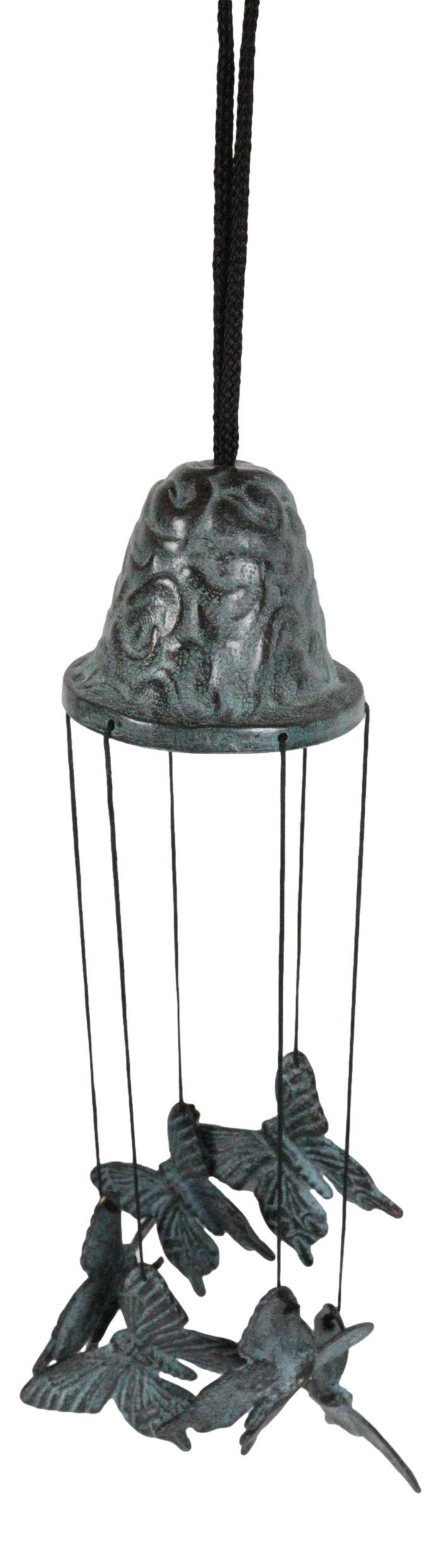 Cozy Cottage Garden Butterfly Mariposa Brass Resonant Relaxing Wind Chime Patio