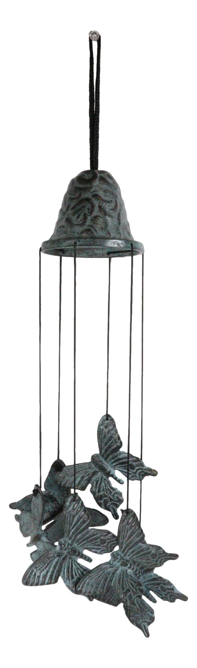 Cozy Cottage Garden Butterfly Mariposa Brass Resonant Relaxing Wind Chime Patio