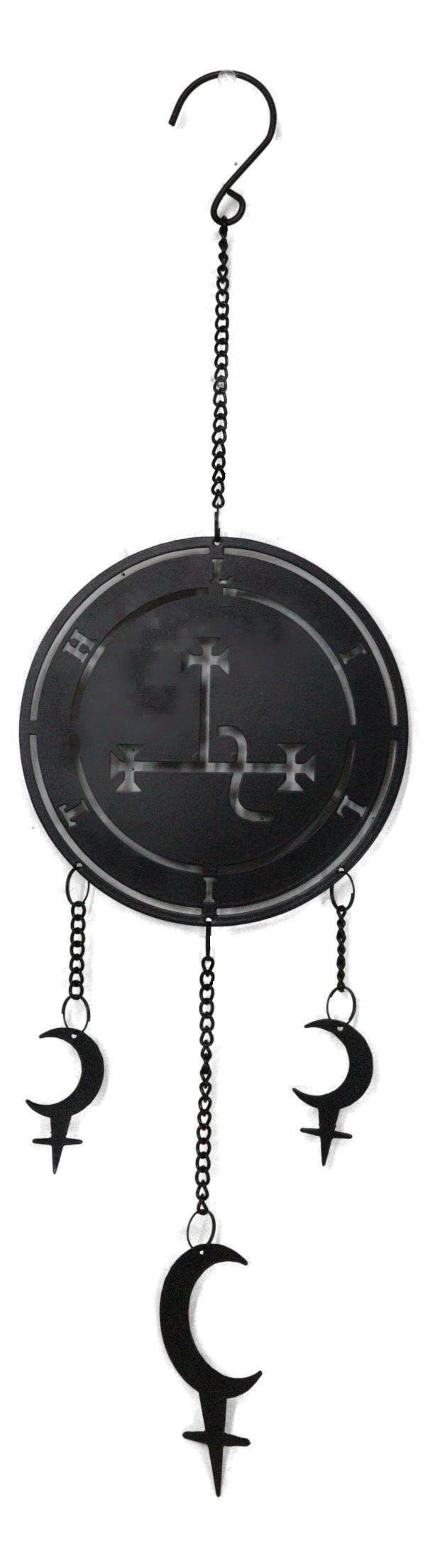 Dark Wicca Occultism Seal Of Lilith Moon Sigil Spiral Wall Hanging Decoration