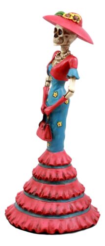 Day Of The Dead DOD Skeleton Lady Isabela Figurine High Tea Fashion Diva Statue