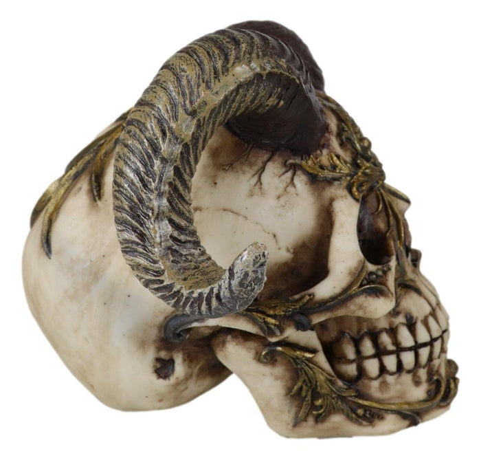 Day Of The Dead El Diablo Horned Devil Skull Hell Spawned Imp Ram Demon Figurine