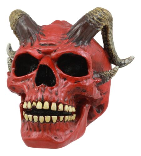 Day Of The Dead El Diablo Horned Devil Skull Statue Hell Spawned Imp Ram Demon