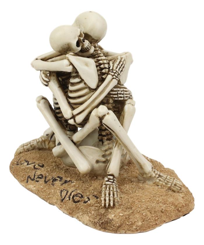 Day Of The Dead Love Never Dies Castaway Wedding Skeleton Couple Hugging Statue