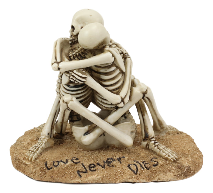 Day Of The Dead Love Never Dies Castaway Wedding Skeleton Couple Hugging Statue