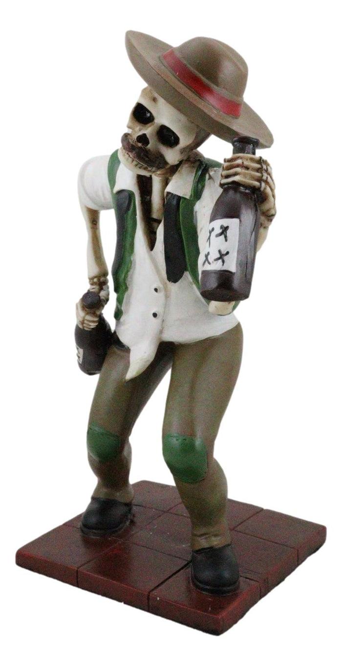 Day Of The Dead Skeleton El Borracho Drunkard Tavern King Figurine Statue