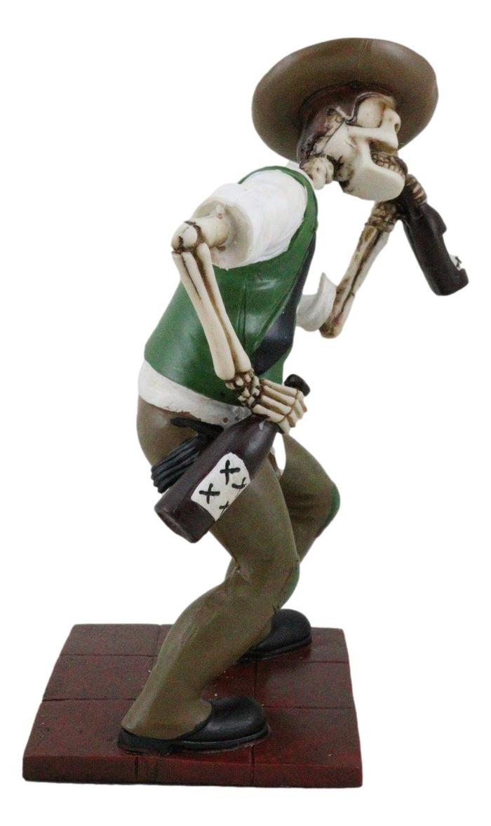 Day Of The Dead Skeleton El Borracho Drunkard Tavern King Figurine Statue