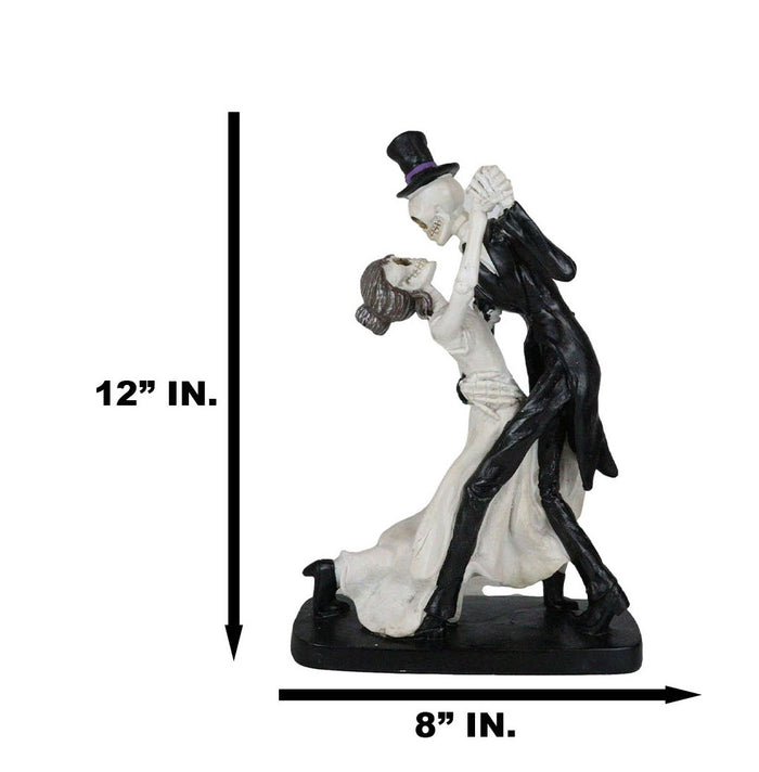 Day Of The Dead Voxtrot Wedding Dance Skeletons Bride And Groom Couple Figurine