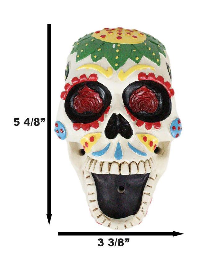 Day Of The Dead White Sunflower Sugar Skull Wall Bottle Opener Home Kitchen