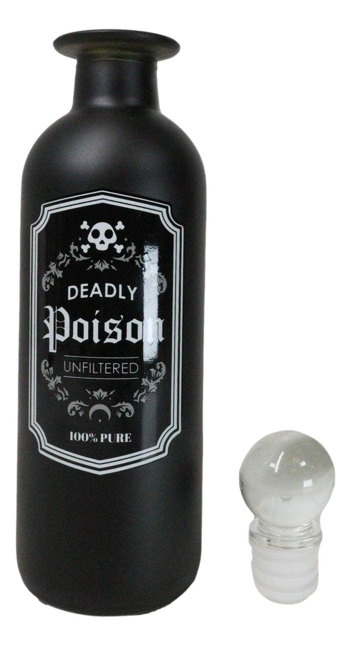 Deadly Poison Witchcraft Apothecary Wicca Decorative Frosted Glass Potion Bottle