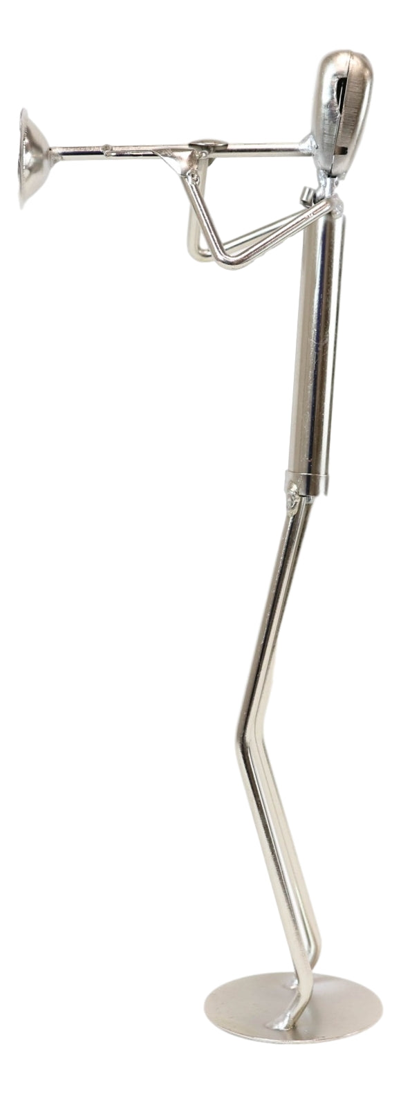 Decorative Hand Made Recycled Metal Trumpet Instrument Player Musician Statue