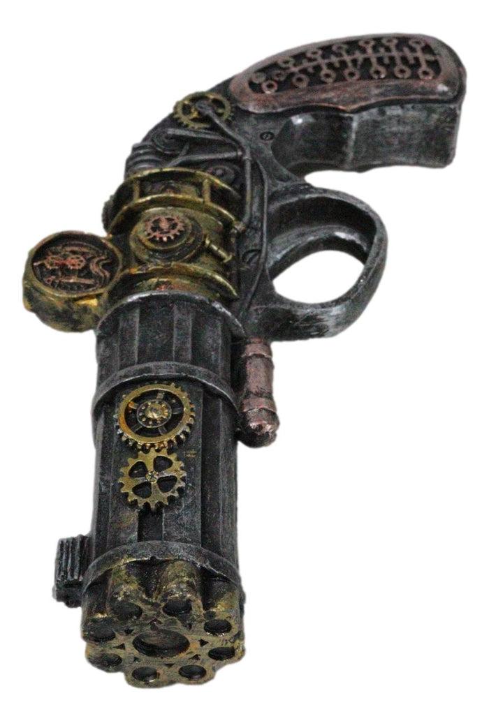 Decorative Industrial Sci Fi Steampunk Blaster Pistol Gun Prototype Figurine