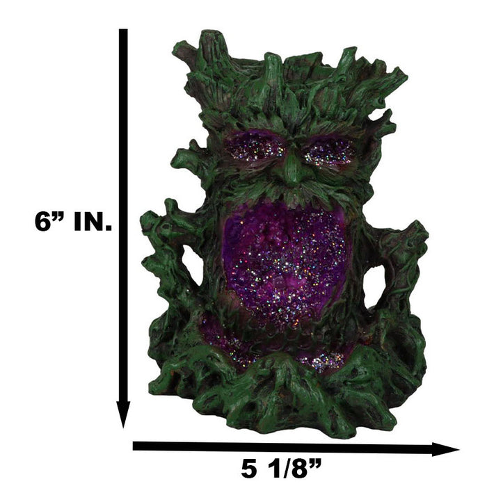 Dendritic Greenman Tree Man Ent Backflow Incense Burner With LED Light Figurine