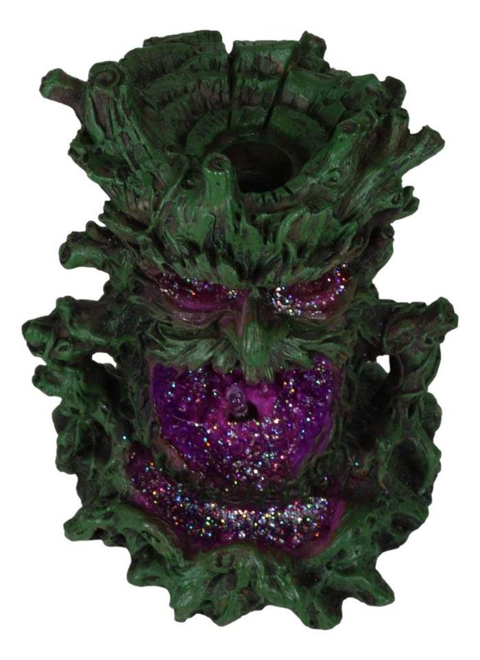 Dendritic Greenman Tree Man Ent Backflow Incense Burner With LED Light Figurine