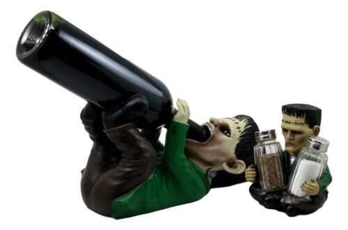 Dr Victor Frankenstein Wine Holder And Salt Pepper Shakers Holder Figurine Set