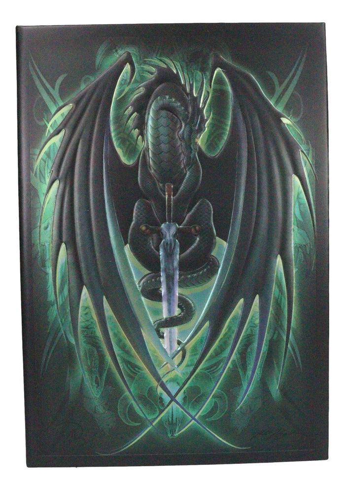 Dragon's Lair Fantasy Skull Blade Dragon Embossed Journal Diary Blank Notebook
