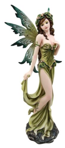 Earth Elemental Fairy Figurine Gaia Green Thumb Faerie Fantasy Sculpture 11.25"H