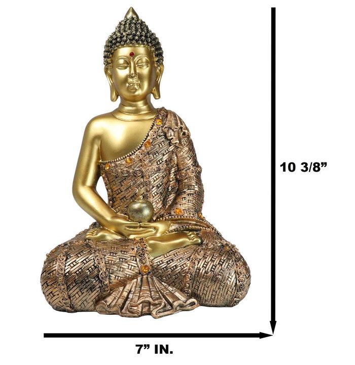 Eastern Enlightenment Buddha Shakyamuni Sitting In Meditation Mudra Figurine