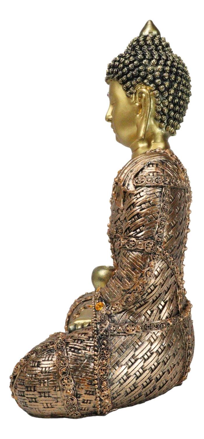 Eastern Enlightenment Buddha Shakyamuni Sitting In Meditation Mudra Figurine