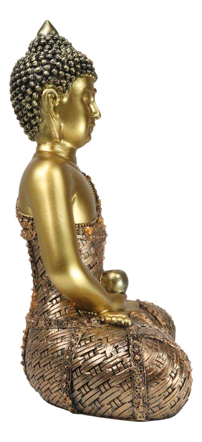 Eastern Enlightenment Buddha Shakyamuni Sitting In Meditation Mudra Figurine