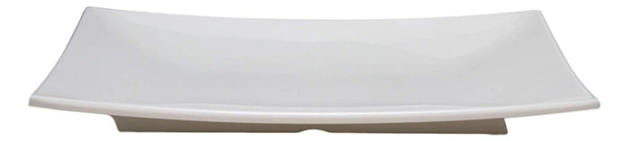 Ebros 11.5" White Large Modern Serving Plate Entrees Serveware Platter SET OF 2