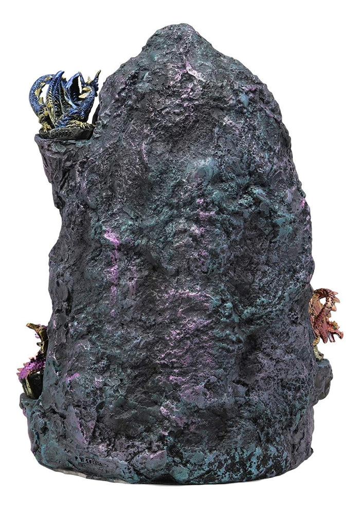 Ebros 12 Miniature Dragons With Color Changing LED Light Display Cave Statue