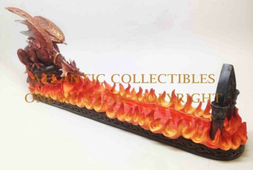 Ebros 15 Inch Fire Breathing Dragon Resin Incense Holder Statue Figurine