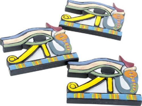 Ebros 2.75 Inch Egyptian Udjat Eye Magnet Set Of 3 Pieces Refrigerator Magnet