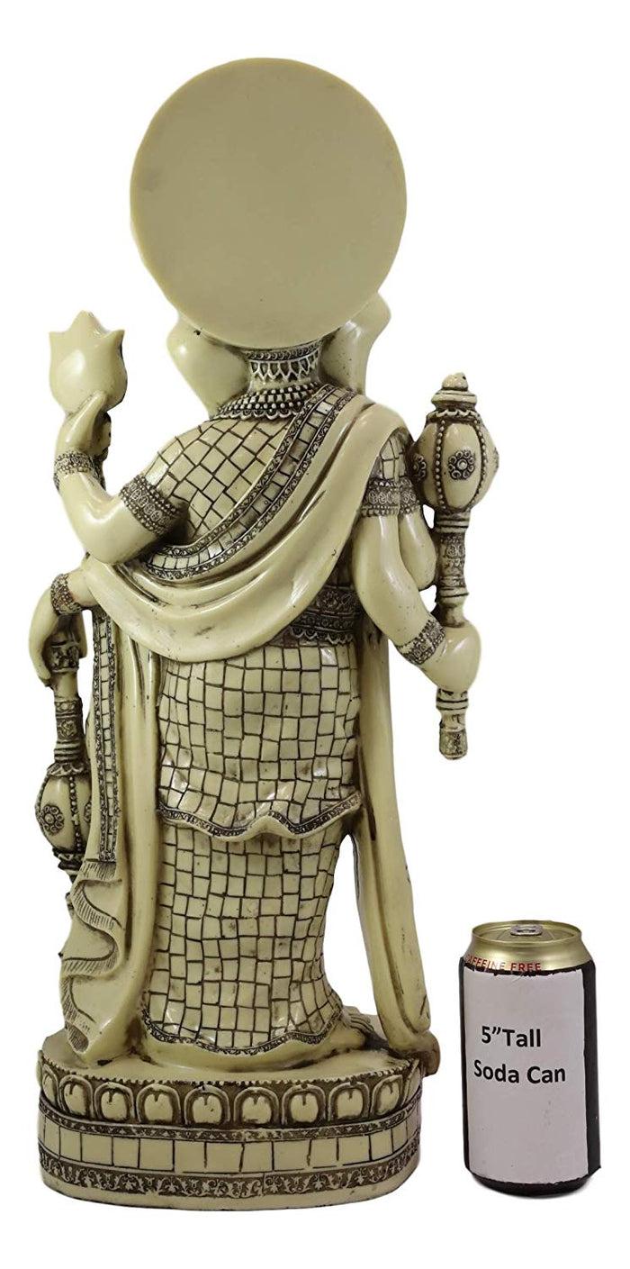 Ebros 21" Tall Hindu Ganesha On Lotus Throne With Percussion Maracas Statue