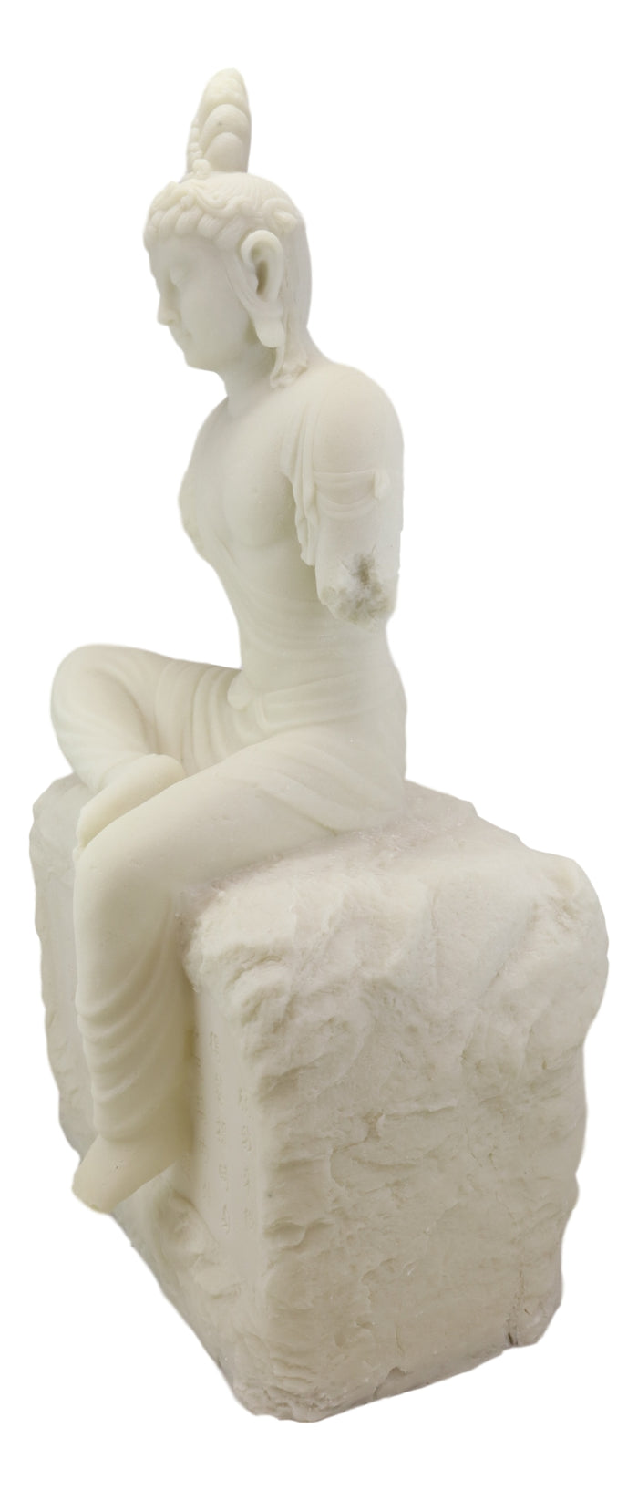 Ebros 24"H Large Armless Goddess Of Compassion Kuan Yin Sitting On Mantra Rock Statue