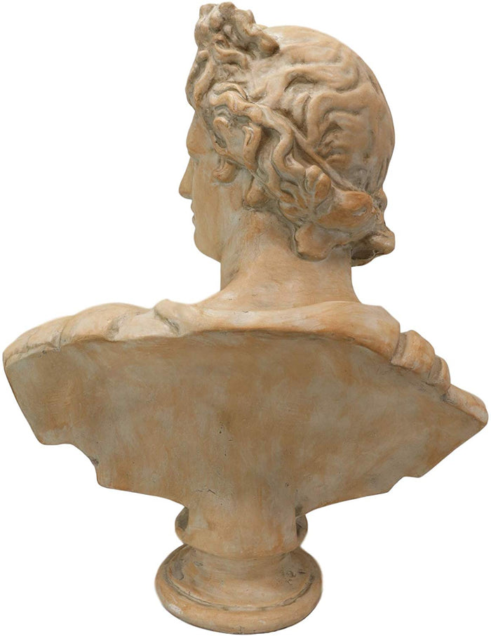Ebros 32" H Large Ancient Classical Greek Roman God Apollo Belvedere Head Bust
