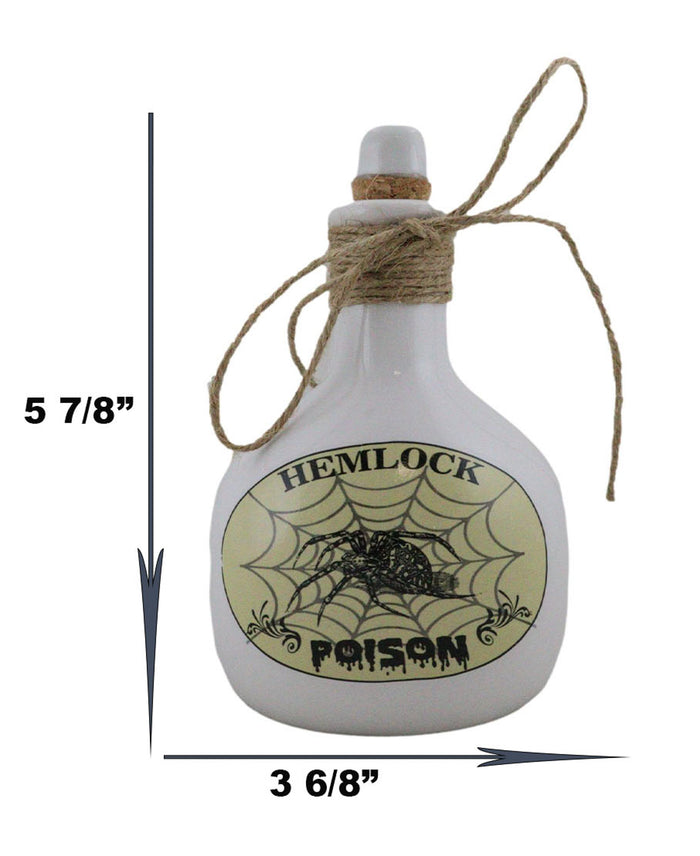 Ebros 5.5"H Ceramic Mad Doctor Small Display Container With Cork Lid (Hemlock Spider)